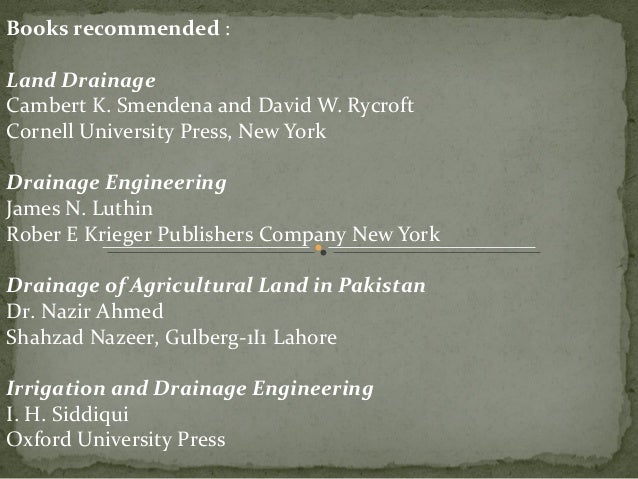 drainage engineering by luthin